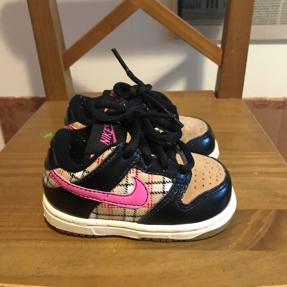 Nike Dunk Low Infant 4C Burberry plaid - Picture 3 of 7